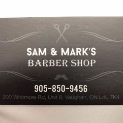 Sam and Marks Barbershop, 200 Whitmore Road, Unit 8, L4L 7K4, Vaughan